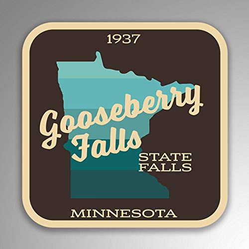 Gooseberry Falls State Park Stainless Steel Keychain - Double Sided Camping & Hiking Key Ring for Outdoor Enthusiasts | Perfect for Travel, Backpacking, and Car Keys Organization