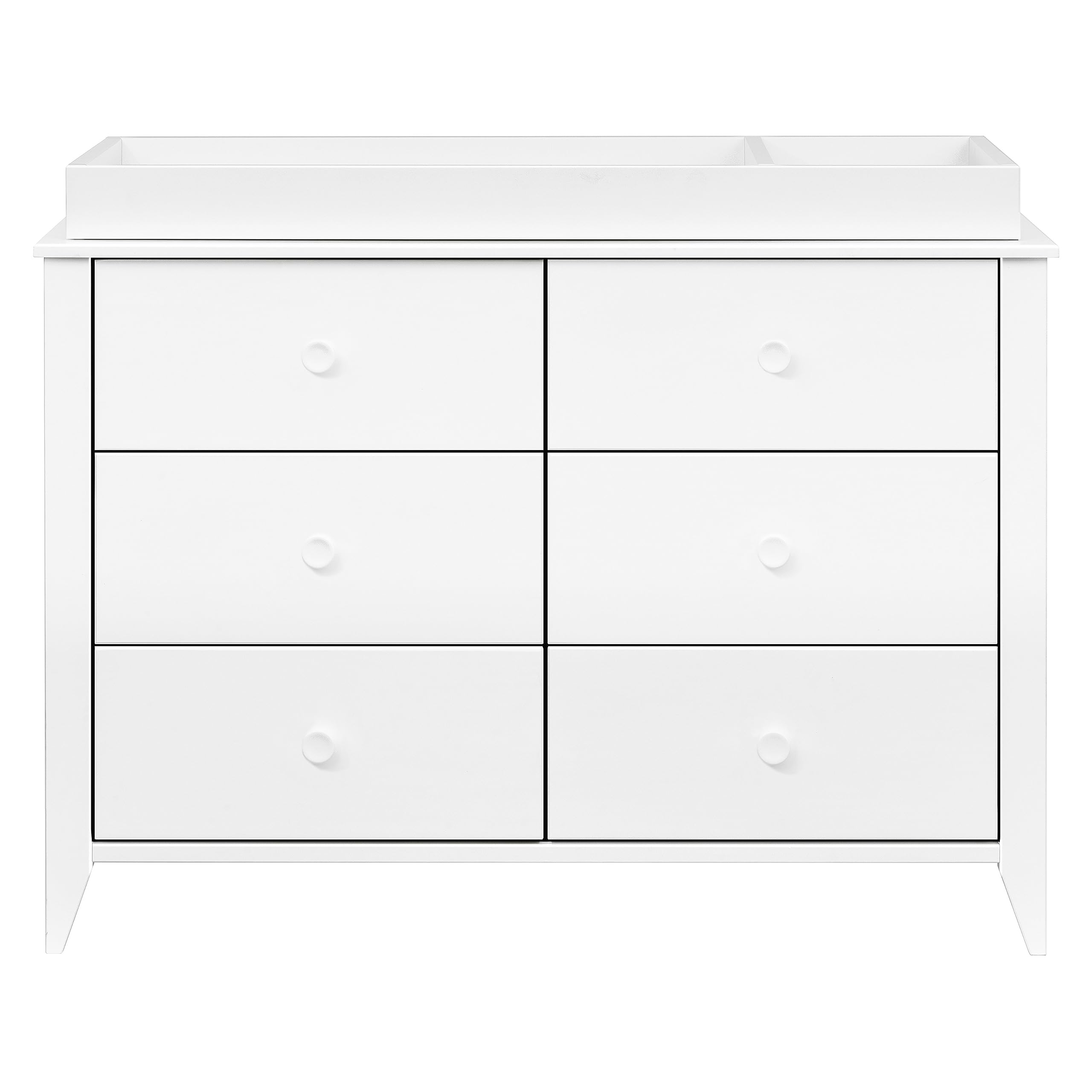Babyletto Sprout 6-Drawer Baby Dresser - GREENGUARD Gold Certified Wooden Chest for Kids Nursery - White | Safe & Stylish Storage for Baby Clothes, Toys & Nursery Essentials in Bedroom, Playroom or Hallway
