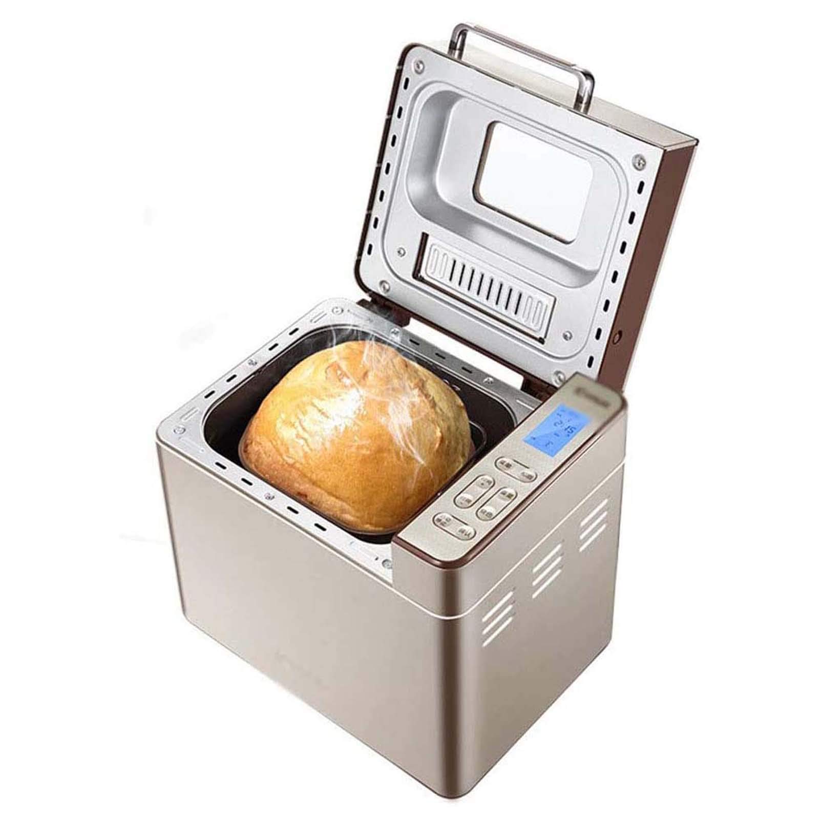 800W Automatic Bread Maker Machine with 25 Preset Menus, 60-Minute Keep Warm Function - Perfect for Homemade Bread, Cakes, Sandwiches & Toast - Ideal for Breakfast, Family Gatherings & Holiday Baking