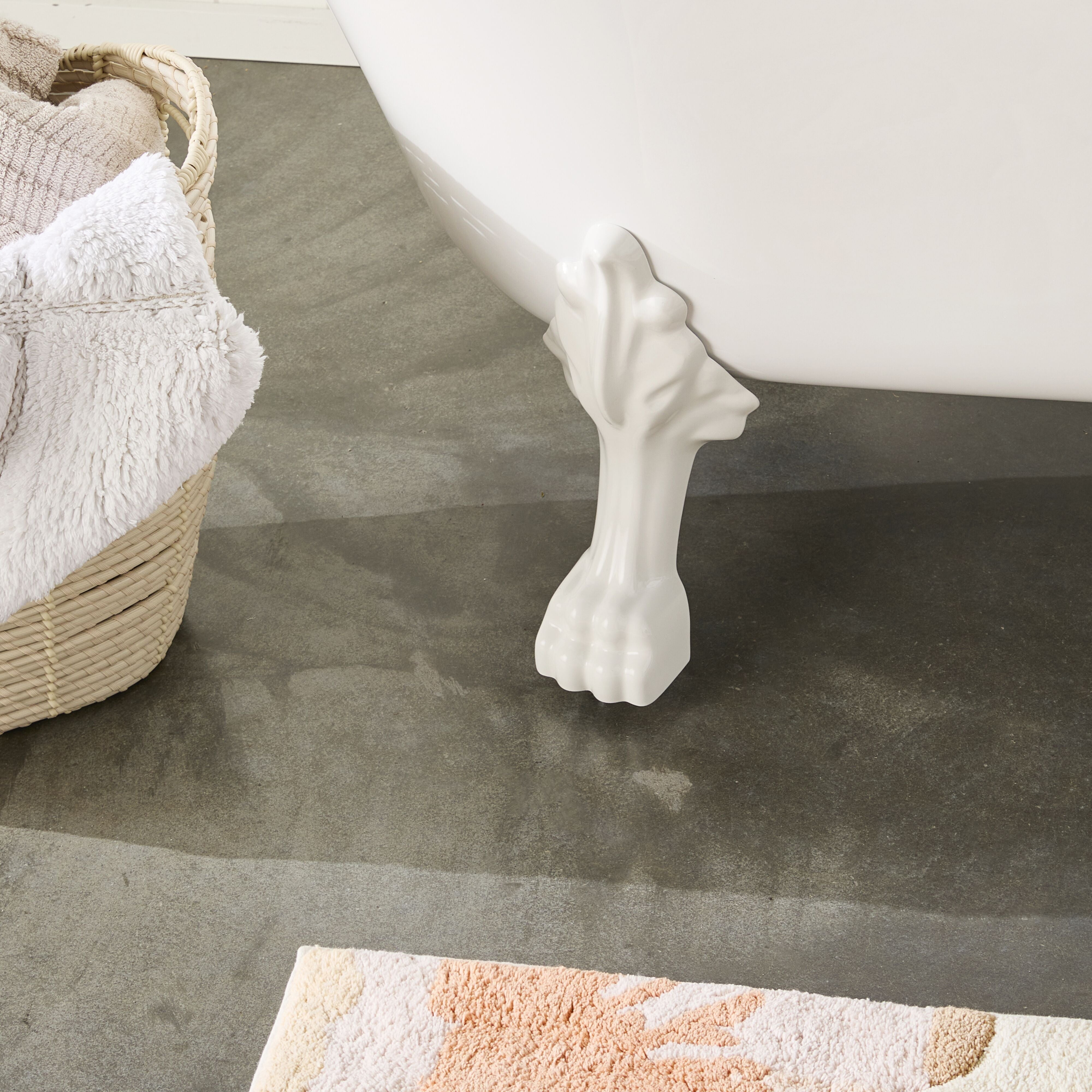 Alto Bath 1700mm Freestanding Bathtub with White Feet - Perfect for Modern Bathroom & Spa Relaxation at Home