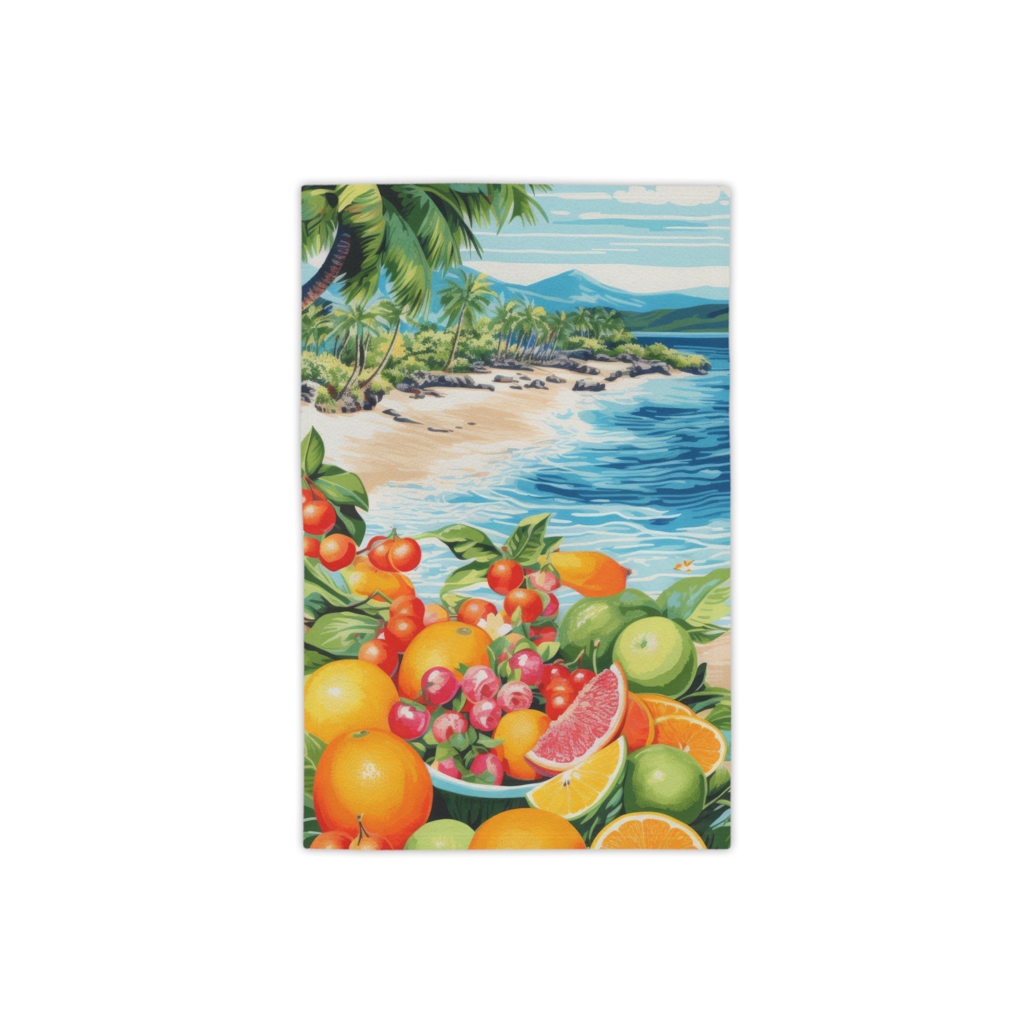 Premium Fruits Print Beach Towel - Soft, Absorbent & Quick-Drying for Pool, Beach & Outdoor Activities