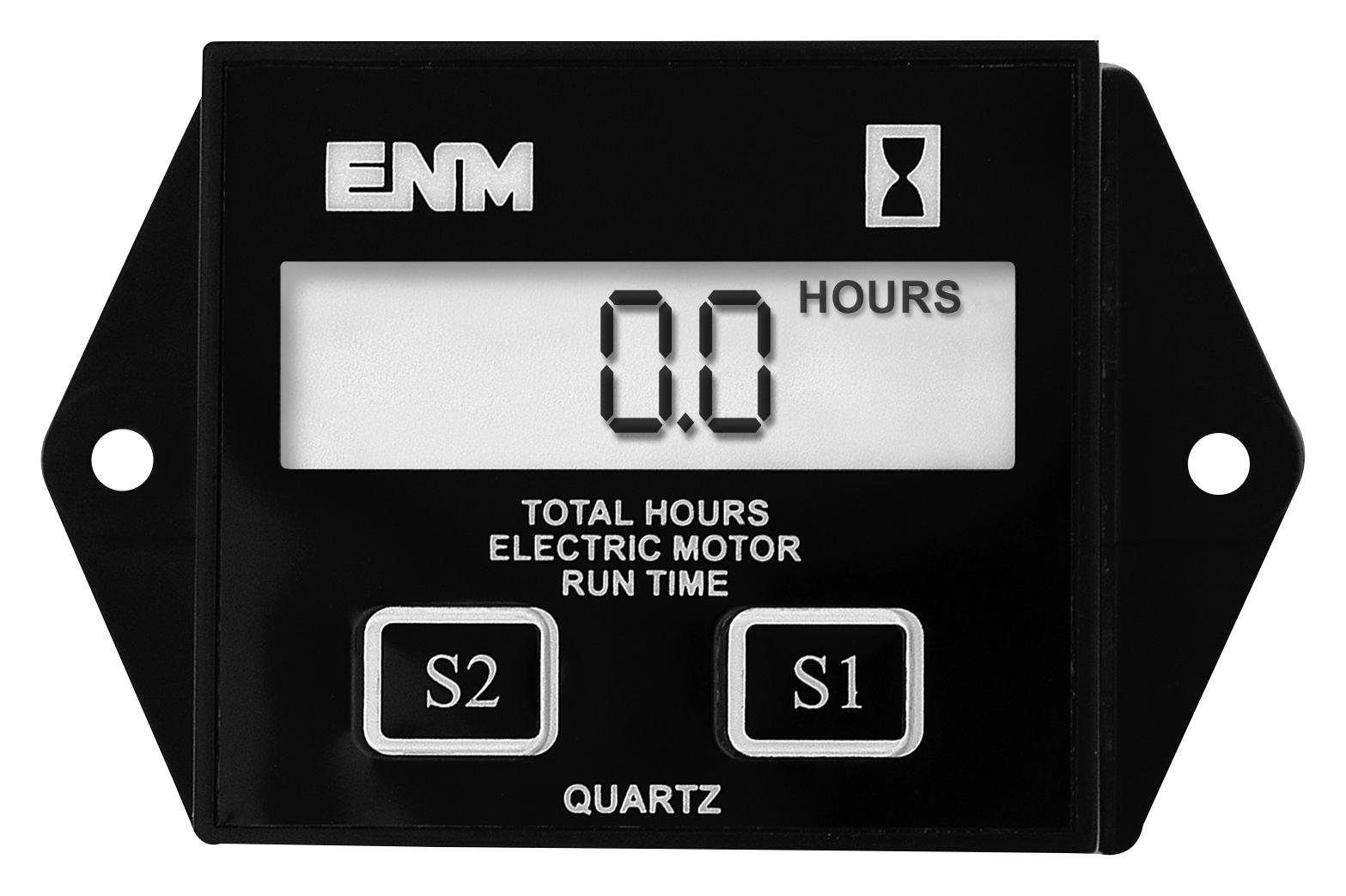 Panel Mount Timer & Electric Motor Hour Meter (0s-999.9h) - Digital Counter for Industrial Equipment, HVAC Systems, and Machinery Monitoring