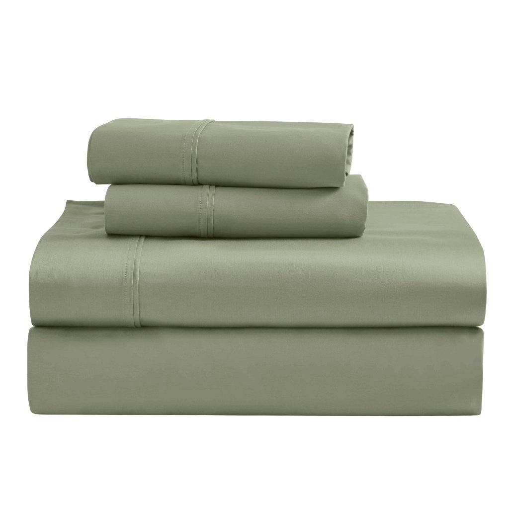 Luxury 1200 Thread Count Egyptian Cotton Deep Pocket Bed Sheet Set - Queen Size, Soft & Breathable for Ultimate Comfort - Perfect for Master Bedroom, Guest Room & Hotel Use