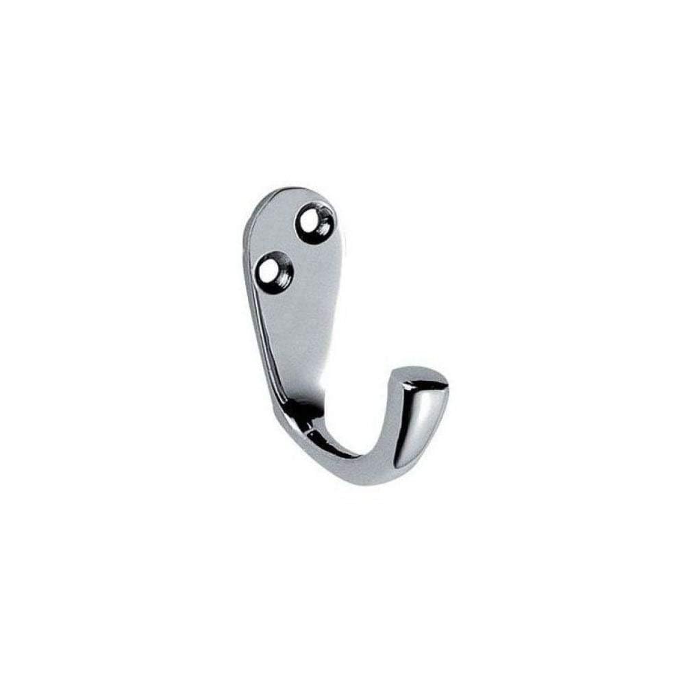 Victorian Single Robe Hook - AA26CP/BP AA26CP - Polished Chrome Finish - Perfect for Bathroom, Bedroom, and Closet Organization