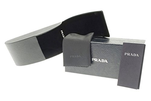Prada Men's 0PR 23SS Sunglasses - Black/Light Brown/Mirror Gold Frame - UV Protection Luxury Shades for Driving, Travel & Fashion