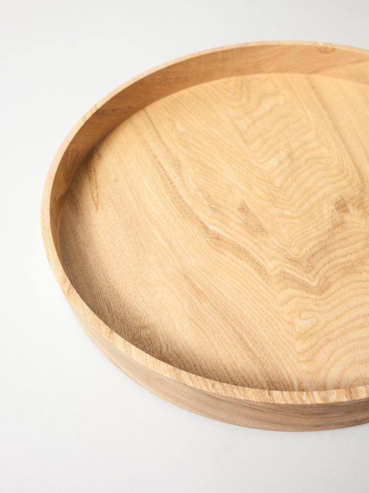 Saibi Natural Wooden Serving Tray - Elegant and Durable for Dining, Breakfast in Bed, Coffee Table Decor, and Party Serving