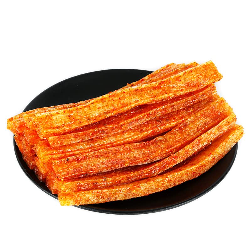 Spicy Strip Small Gluten Snacks - Sweet & Spicy Chinese Instant Snack Gift (3 Bags, Handmade) | Perfect for Office Snacking, Movie Nights & Asian Food Lovers