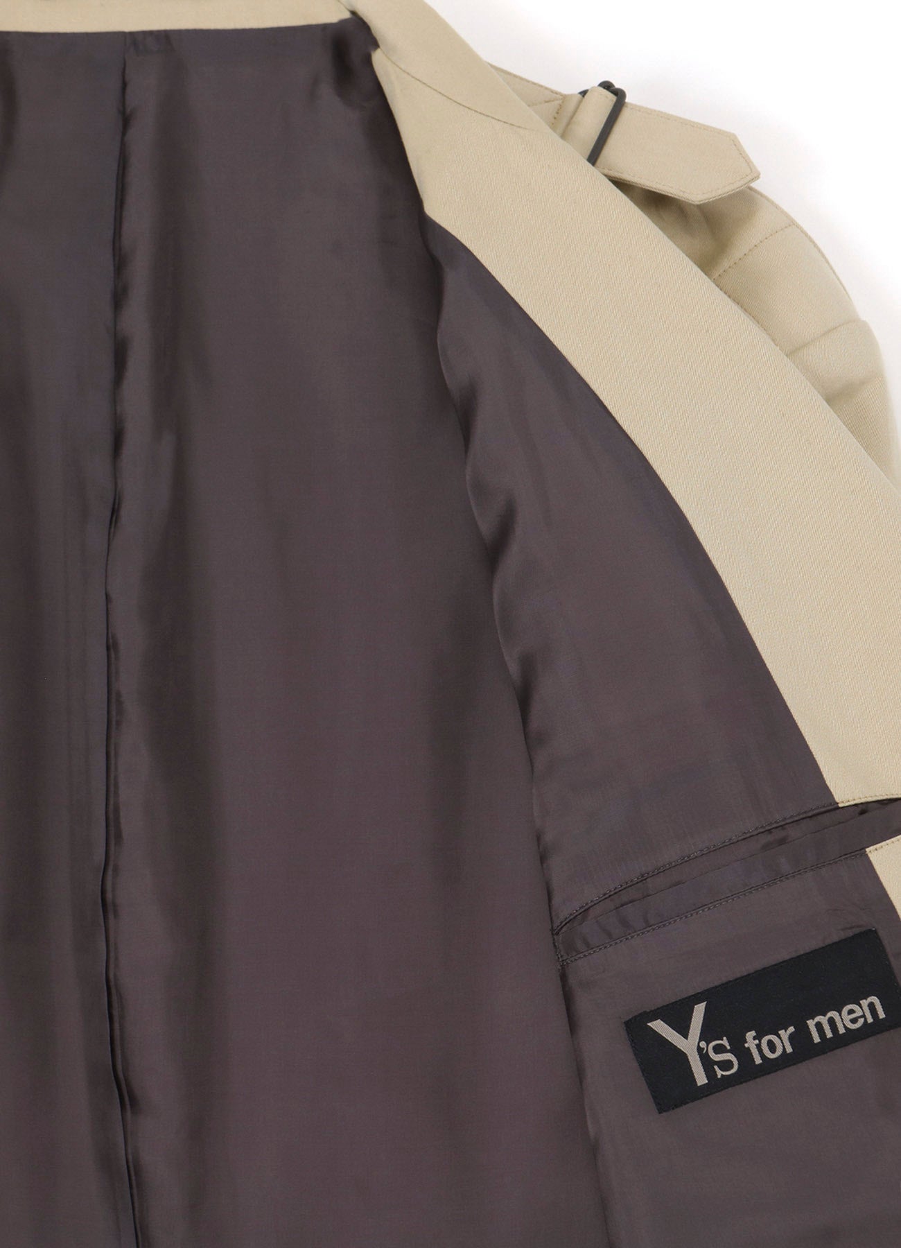 Premium Cotton Gabardine Jacket with Adjustable Shoulder Buckle & Peaked Lapel - Stylish Men's Outerwear for Business Casual & Office Wear
