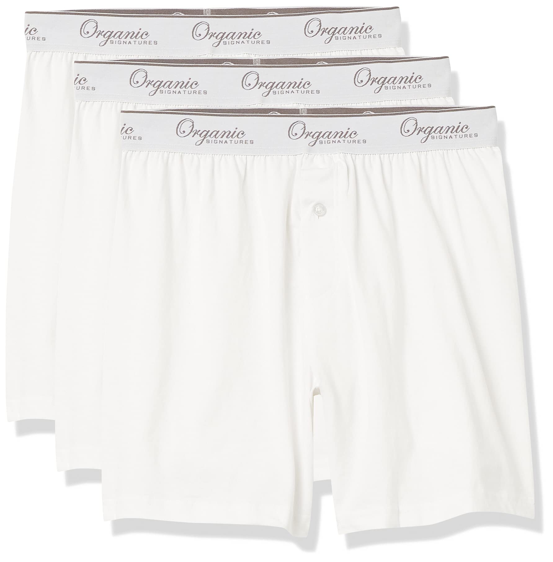 100% Organic Cotton Men's Boxer Briefs - Ultra Soft & Breathable Underwear 3-Pack | Perfect for Everyday Comfort, Workout & Sleep