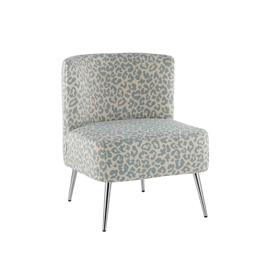 Fran Slipper Chair - Modern Accent Chair for Living Room, Bedroom & Office - Comfortable Upholstered Lounge Chair with Sturdy Wooden Legs - Perfect for Reading, Relaxing & Small Spaces