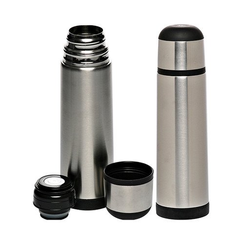 25oz Black Stainless Steel Vacuum Flask - Perfect for Travel & Outdoor