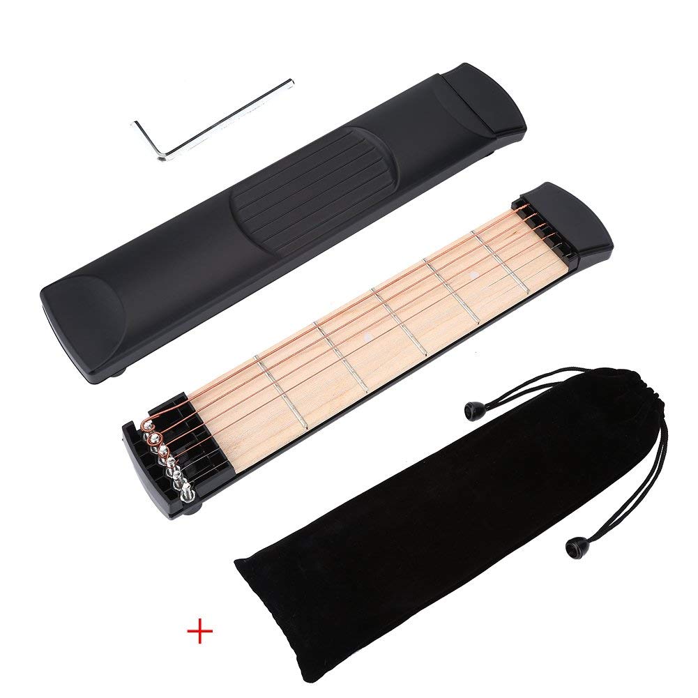 Portable Left-Handed Guitar Practice Neck - Lightweight Pocket-Sized Fretboard Trainer for Beginners & Musicians | Perfect for Travel, Home Practice & On-the-Go Chord Training