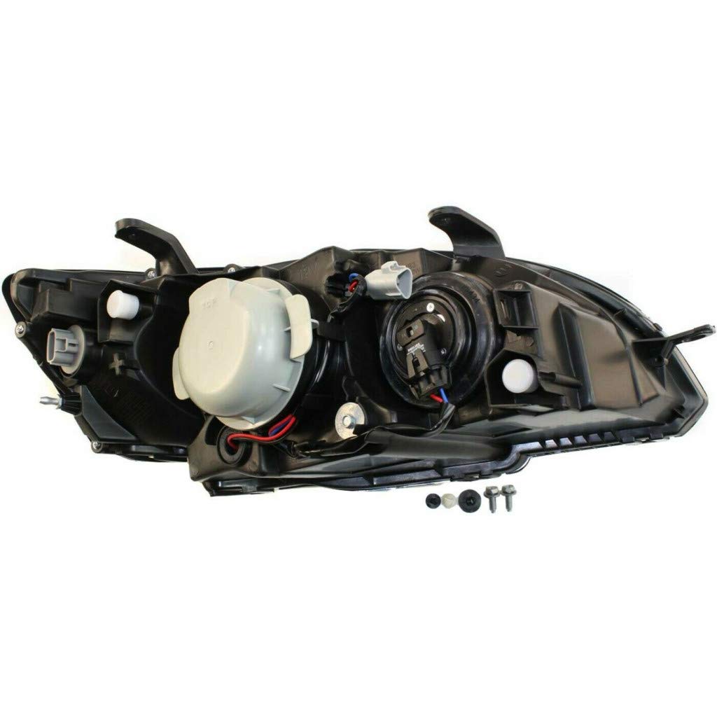 2005 Subaru Legacy Headlight Assembly Pair - Driver & Passenger Side with Bulbs, Black Housing, CAPA Certified (Replacement for SU2502116) - Perfect for Night Driving & Vehicle Restoration