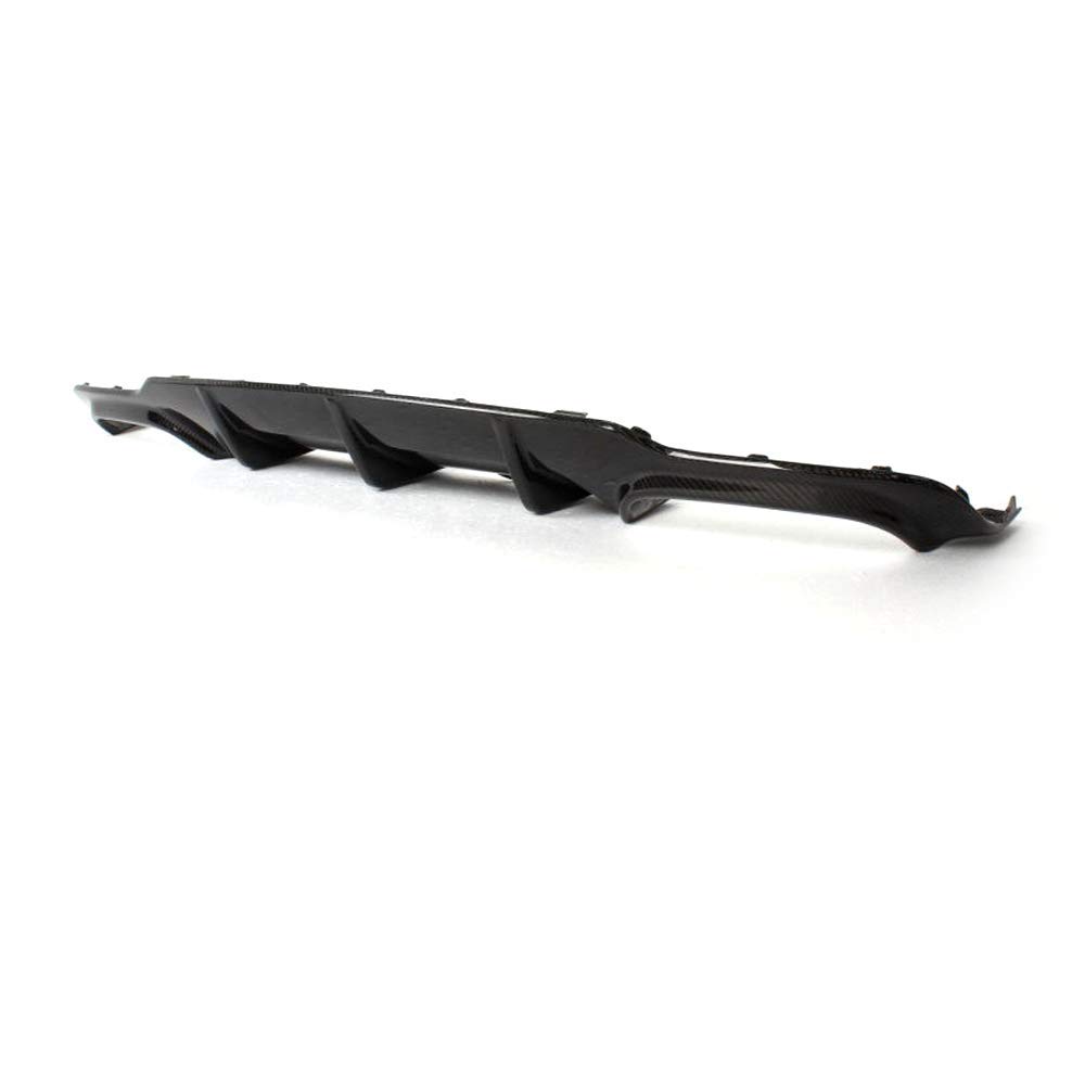 IKON MOTORSPORTS Rear Diffuser for 2012-2015 Mercedes-Benz C Class W204 C63 - Matte Carbon Fiber & FRP C63 Style Rear Bumper Lip Spoiler | Enhances Aerodynamics & Sporty Look for Street or Track Racing