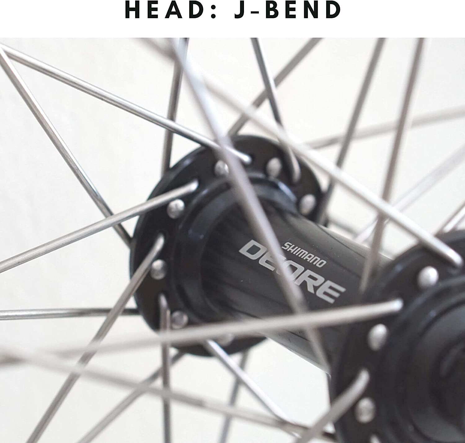 12G Electric Bicycle Spokes - 40Pcs 70-305mm J Bend Steel E-Bike Wheel Spokes with Nipples - Replacement Spokes for Bike Repair & Maintenance - Perfect for Mountain Bikes, Road Bikes and Commuter E-Bikes