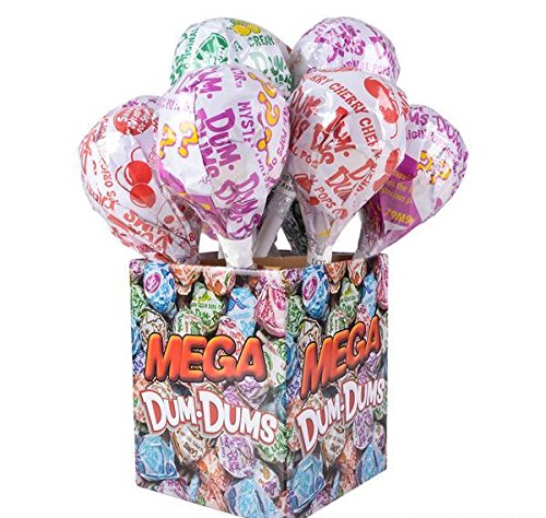 Giant Dum Dum Pop Lollipops - Bulk Candy for Parties, Halloween, Christmas & Events - Assorted Flavors Suckers for Kids & Adults - Perfect for Birthday Favors, Classroom Treats & Office Snacks