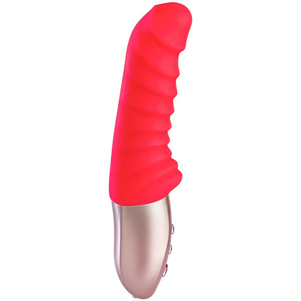 Fun Factory Semilino Ribbed Mini Vibrator - Waterproof & Rechargeable Personal Massager for Women - Perfect for Travel & Solo Pleasure