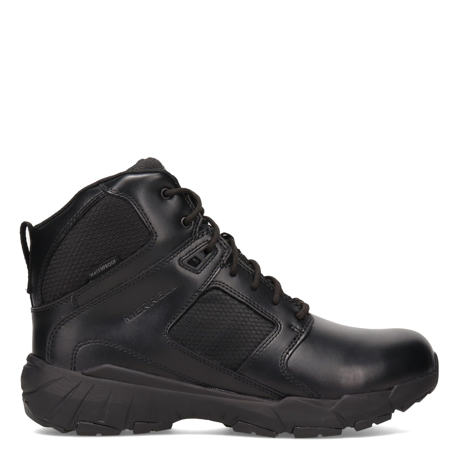 Merrell Men's Fullbench Mid Tactical Boots - Breathable Waterproof Leather Hiking Shoes for Military & Outdoor Adventures - Perfect for Hiking, Camping & Tactical Operations