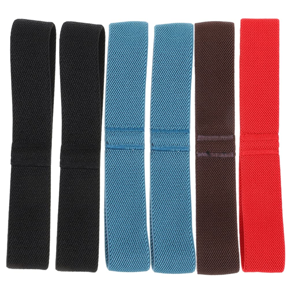 **6-Pack Cabilock Bento Box Straps - Elastic Nylon Lunch Box Bands for Secure Food Storage - Perfect for School, Office & Picnic Lunch Containers**