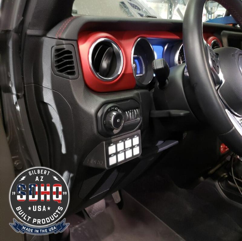 18-23 Jeep JL SDHQ Built Complete Switch Pros Mounting System - Heavy Duty Off-Road Switch Panel for Jeep Wrangler JL - Perfect for Overlanding & 4x4 Adventures