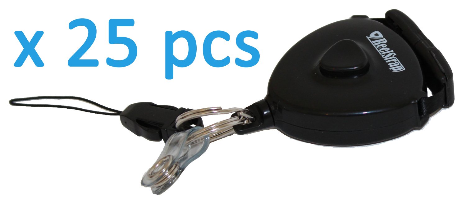ReelStrap™ - Premium ID Badge Holder with Secure Clip - 25 Pack - Ideal for Work, Conferences & Events - Better Than Badge Reels & Retractable Lanyards