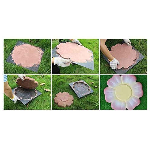 DIY Concrete Path Maker - Walk Maker Flower-Shaped Mold for Cement Paving, Stone & Landscape Floor Tile Pavement (Garden, Yard, Pathway, Patio, Driveway) - Perfect for Outdoor Decor & DIY Landscaping Projects