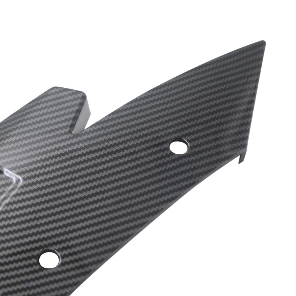 2PCS Universal Carbon Fiber Rear Bumper Lip Diffuser & Front Bumper Splitter Kit with Side Skirt Spoiler - Car Body Styling for Enhanced Aerodynamics & Sporty Look (Fits Most Vehicles) - Perfect for Street Racing & Car Show Modifications