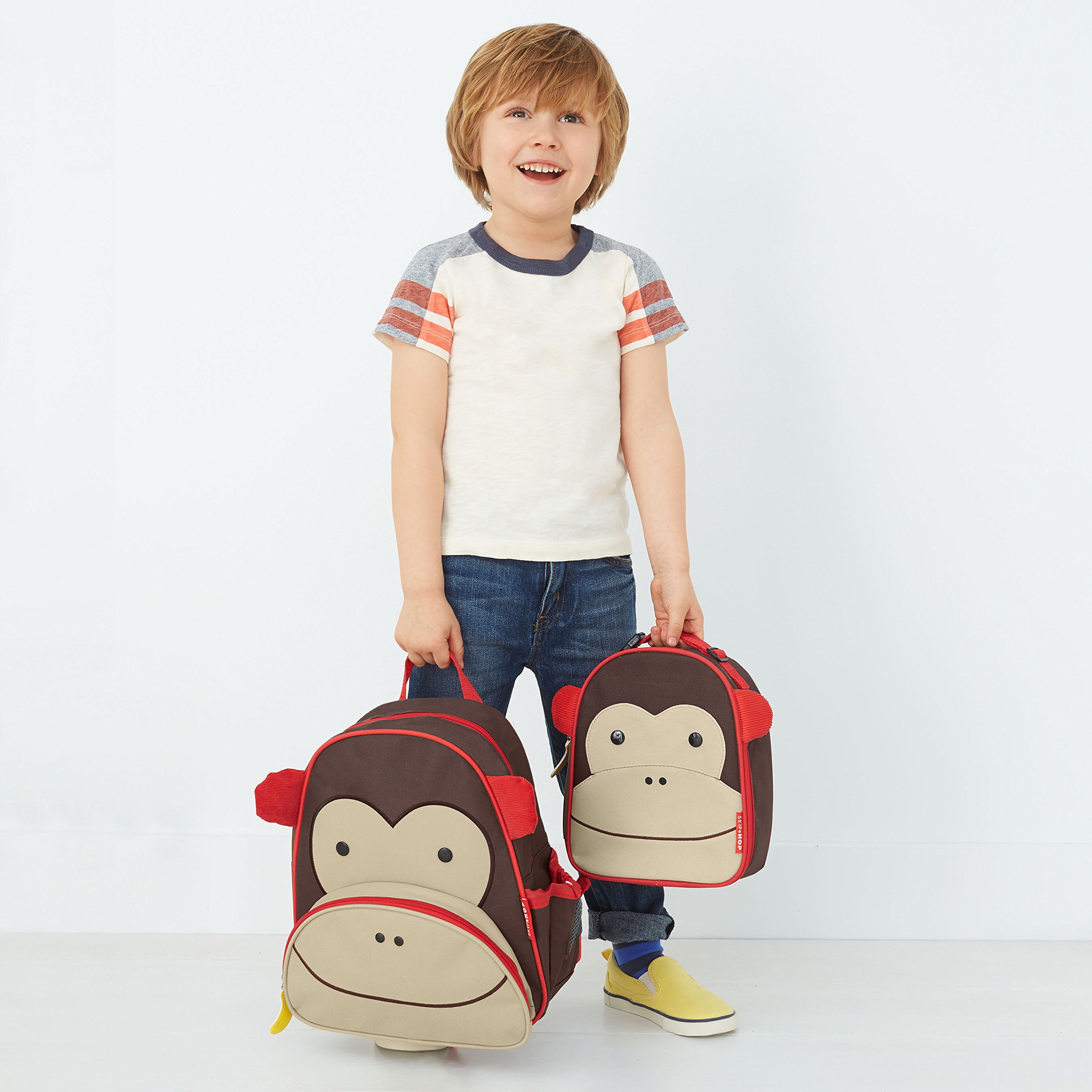 Skip Hop Toddler Backpack - 12 Inch Cute Monkey Design School Bag for Boys & Girls | Perfect for Preschool, Kindergarten, Daycare & Travel Accessories