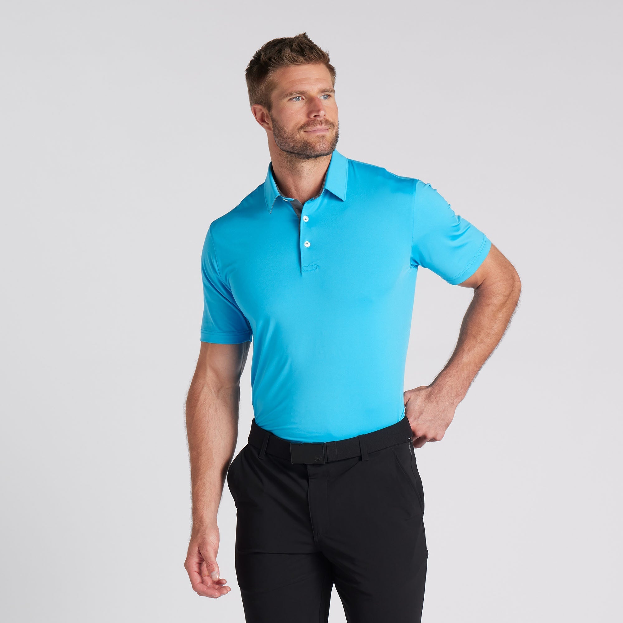 MATTR Brigade Golf Polo Shirt for Men - Breathable, Moisture-Wicking Performance Golf Shirt - Perfect for Golf Courses, Country Clubs & Casual Wear