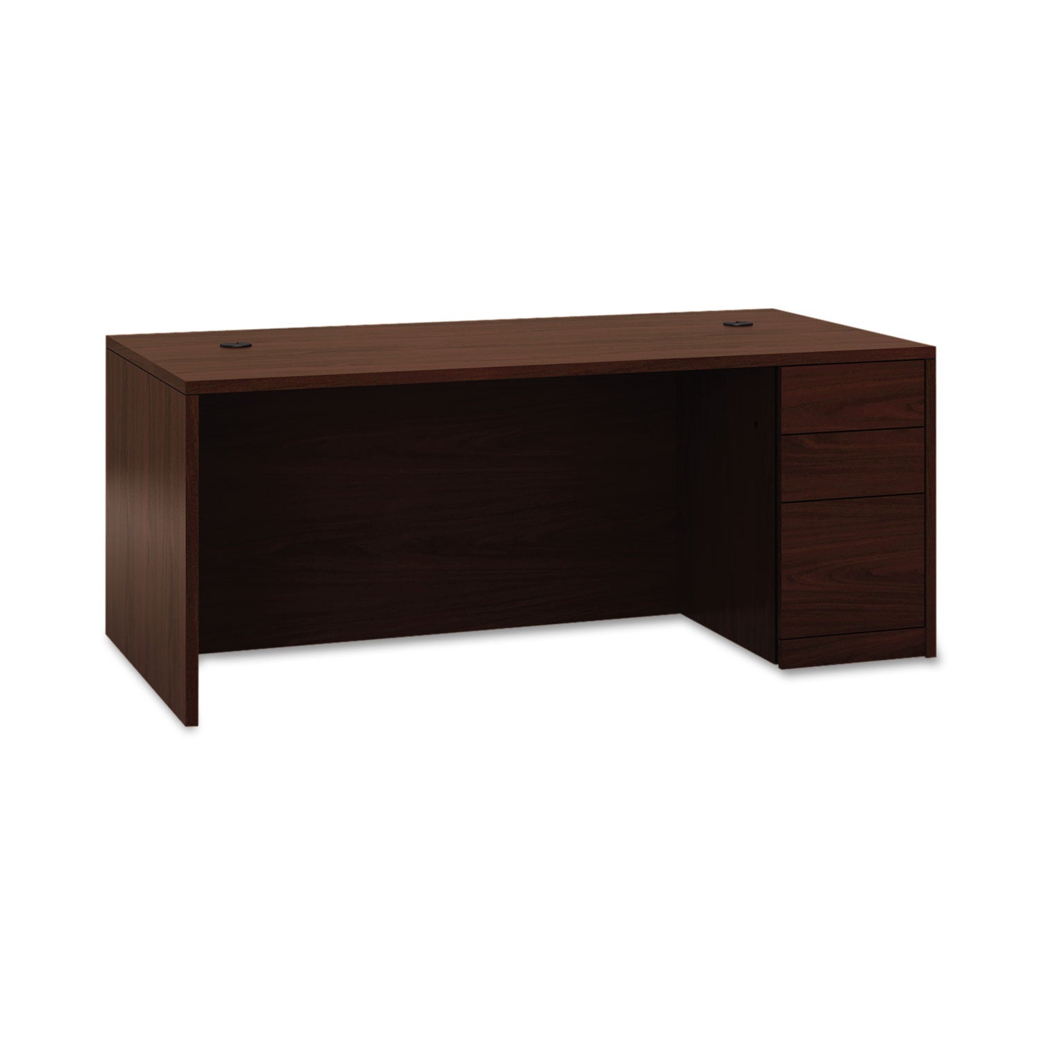 10500 Series L Single Pedestal Desk with Right Full Height Pedestal - 72