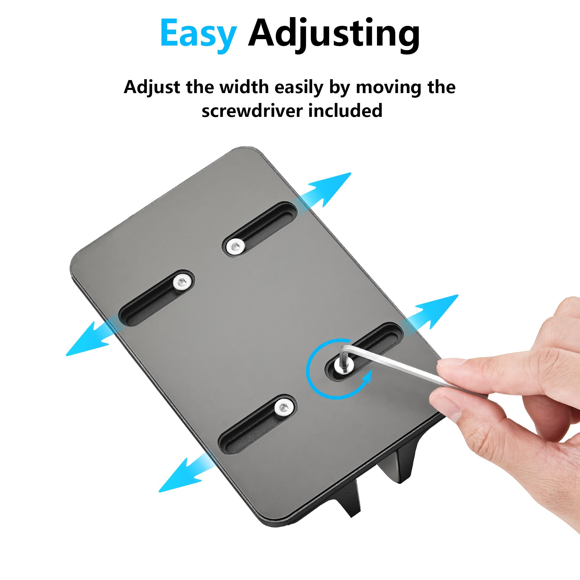 JARLINK Adjustable Aluminum Laptop Stand Holder for MacBook Pro/Air, Surface, Dell & Gaming Laptops up to 17.3