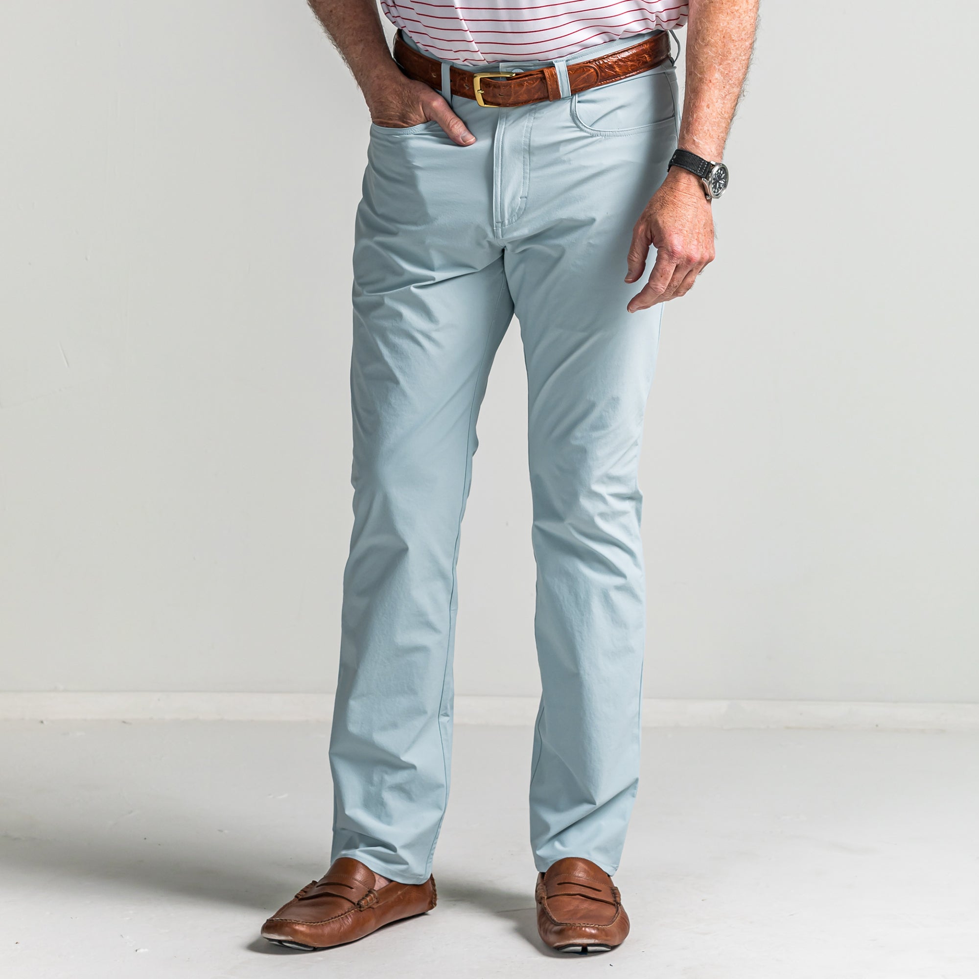 Harris Performance Five Pocket Pants for Men - Durable Work & Casual Pants in Wan Blue - Perfect for Outdoor Activities, Hiking & Everyday Wear