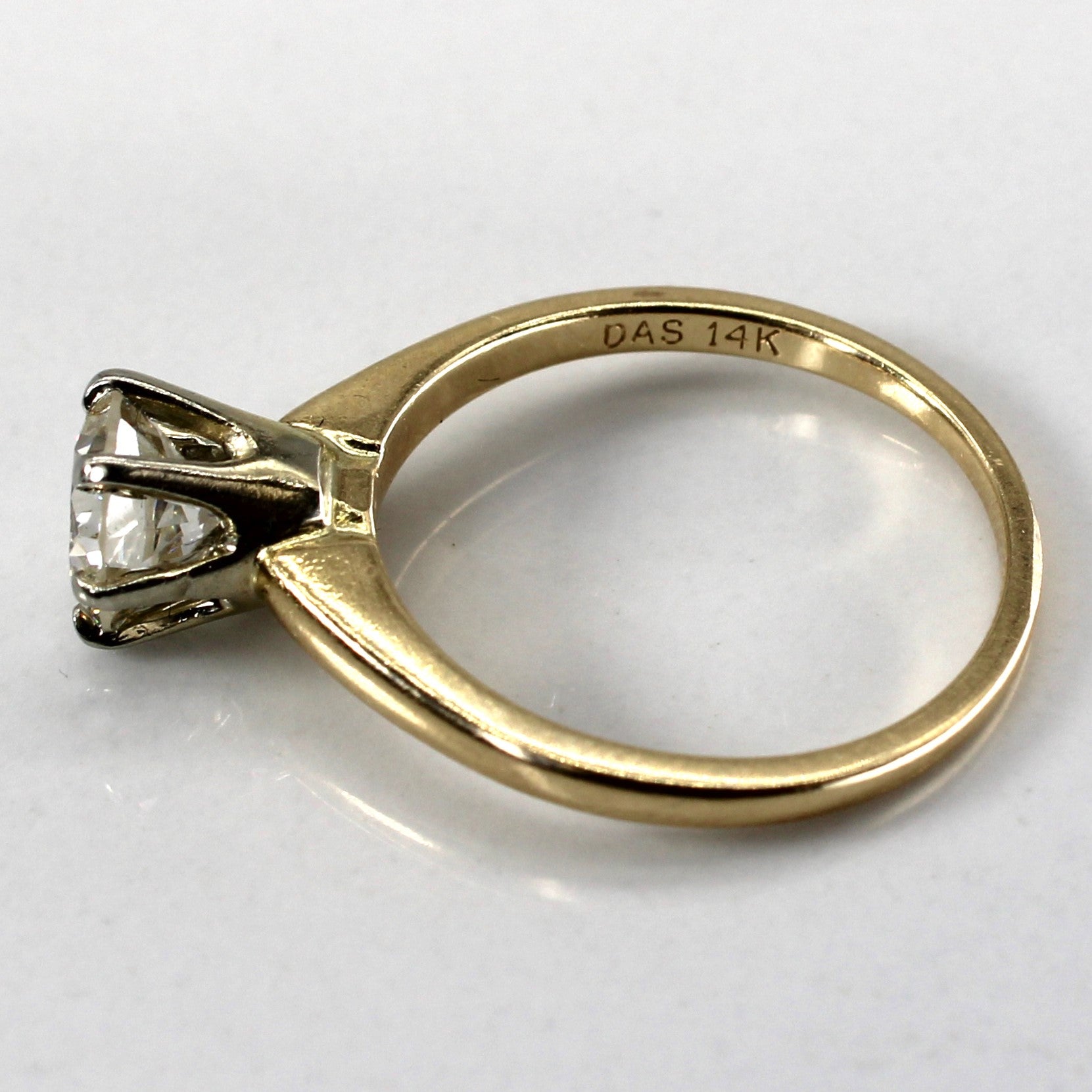 0.95ct VS1/VS2 G/H Six Prong Solitaire Diamond Engagement Ring - Size 6.25 - Perfect for Proposals, Anniversaries & Wedding Bands