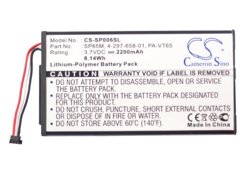 Original Sony PS Vita Battery Replacement - Compatible with PCH-1001, PCH-1006, PCH-1101, PA-VT65, SP65M (Model 4-297-658-01) - Long-Lasting Power for Gaming On The Go