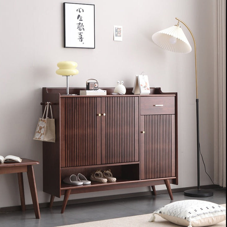 Elisabeth SWEDEN Buffet Sideboard - Scandinavian Style Cloth Shoe Cabinet with 4 Colors & 2 Sizes - Perfect for Entryway, Living Room, and Bedroom Storage Organization