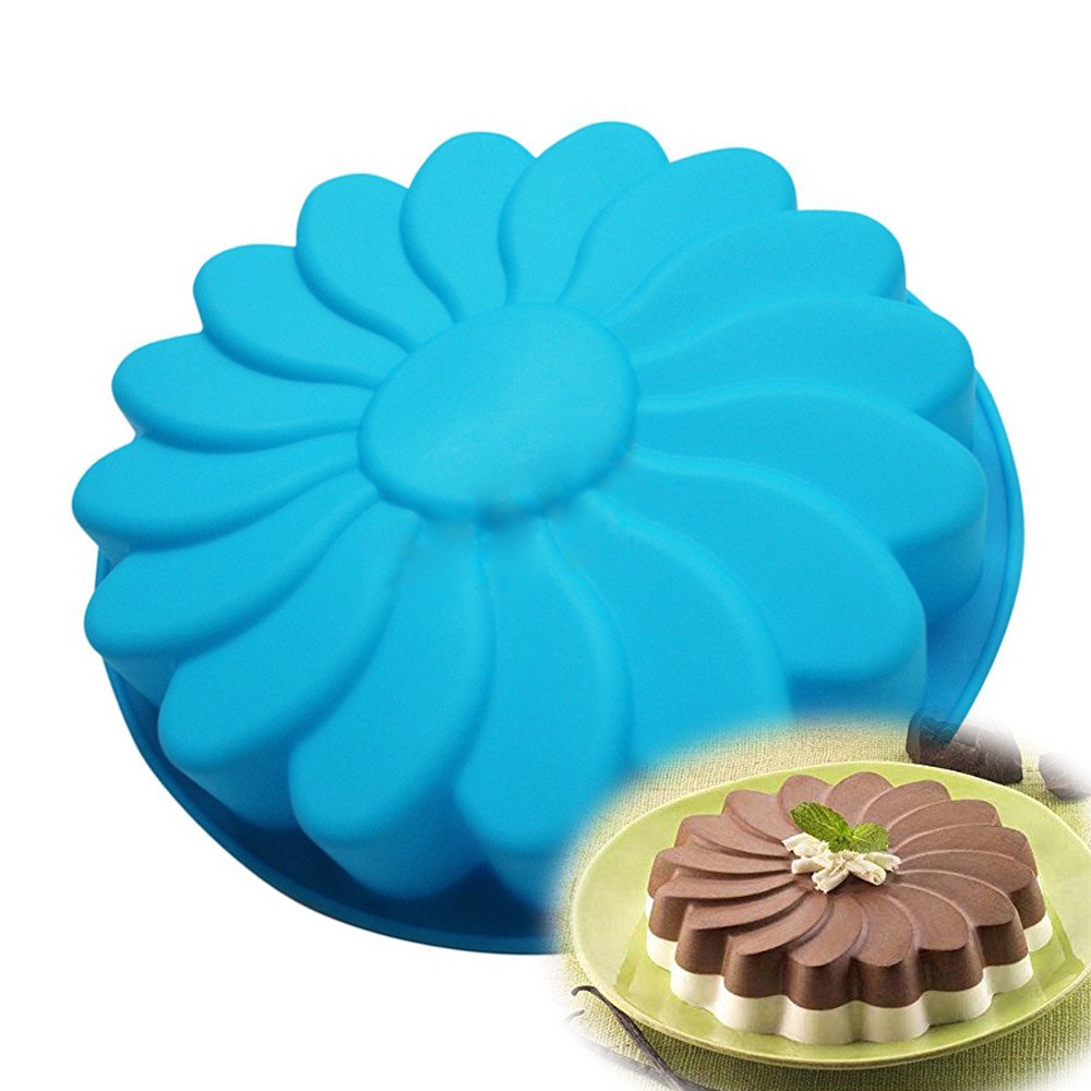 8-Inch Round Silicone Cake Mold - Non-Stick Baking Pan for Cakes, Pizzas & Desserts | Perfect for Home Baking, DIY Pizza Making & Party Treats