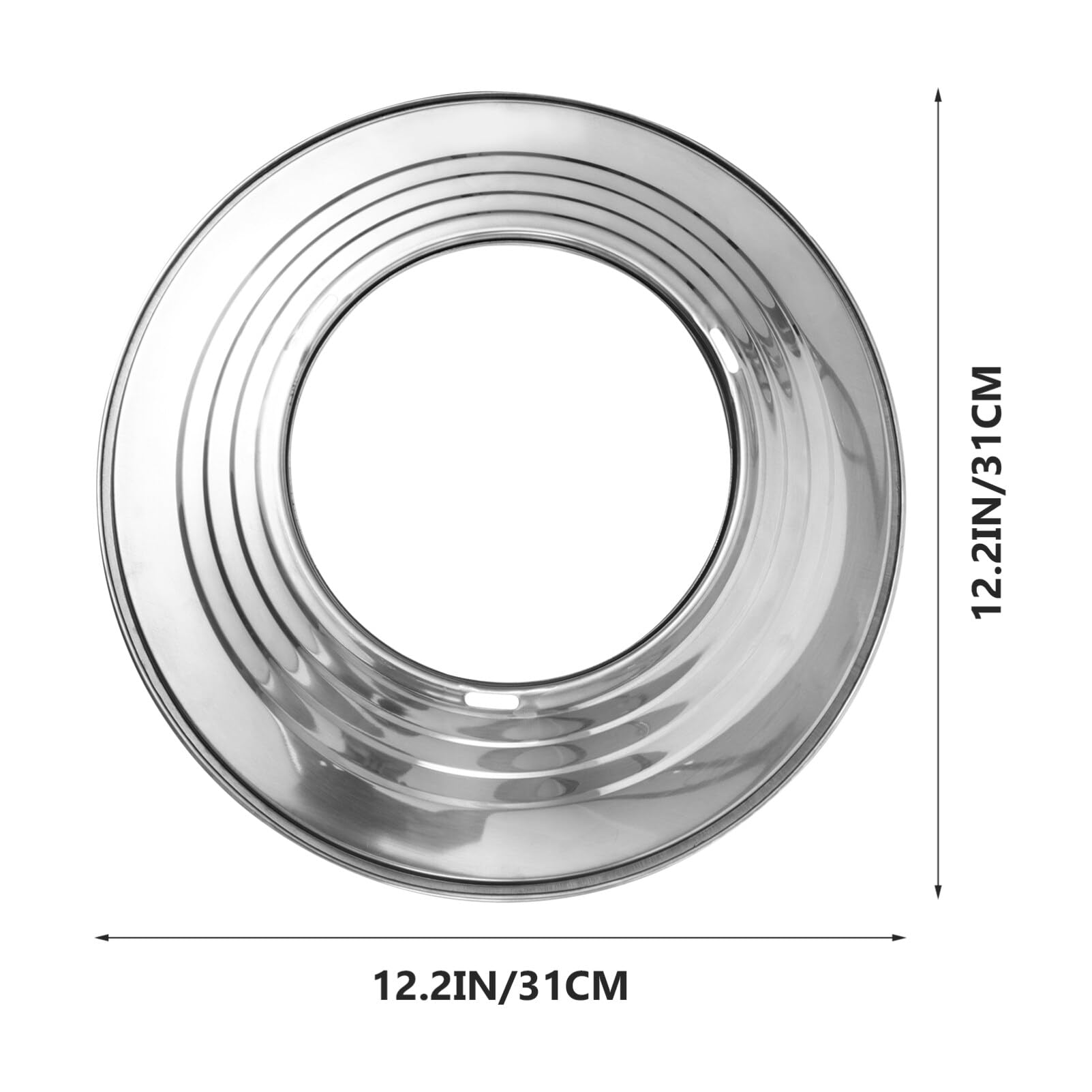 Stainless Steel Steamer Plate & Ring Adapter - 12 Inch Round Steaming Rack for Cooker, Food Heating & Veggie Steaming | Perfect for Home Kitchen, Healthy Cooking & Meal Prep