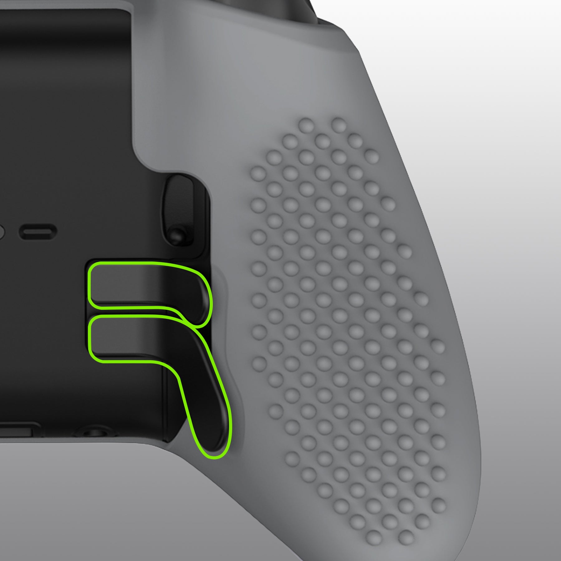 eXtremeRate PlayVital Anti-Slip Silicone Cover for Xbox One Elite Series 2 Controller (Model 1797 & Core) - Soft Gray Protective Skin with Thumb Grips & Analog Caps | Enhanced Grip for Gaming, Streaming & Esports | XBOWP0060GC