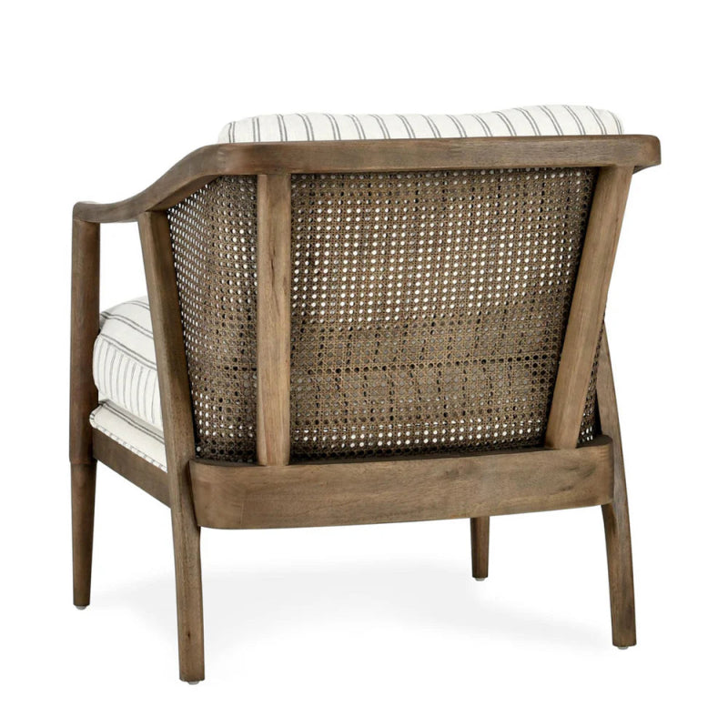 Hand Carved Solid Wood Accent Lounge Chair - Mid Century Modern Style for Living Room, Bedroom & Patio - Comfortable Seating for Relaxing & Reading