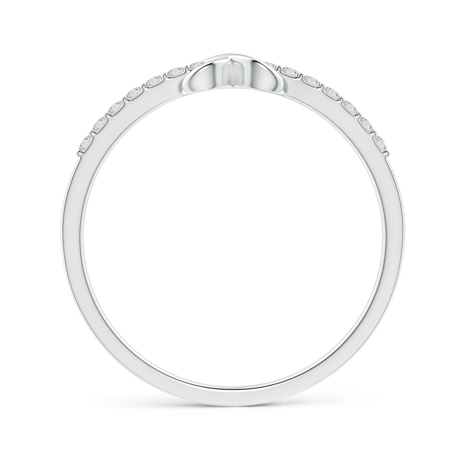Lab Created Diamond Infinity Promise Ring for Women - 14K Solid Gold or 925 Sterling Silver (0.14ctw, H Color, SI2 Clarity) - Valentine's Day, Anniversary & Romantic Gifts - Perfect for Proposals, Engagements & Special Occasions
