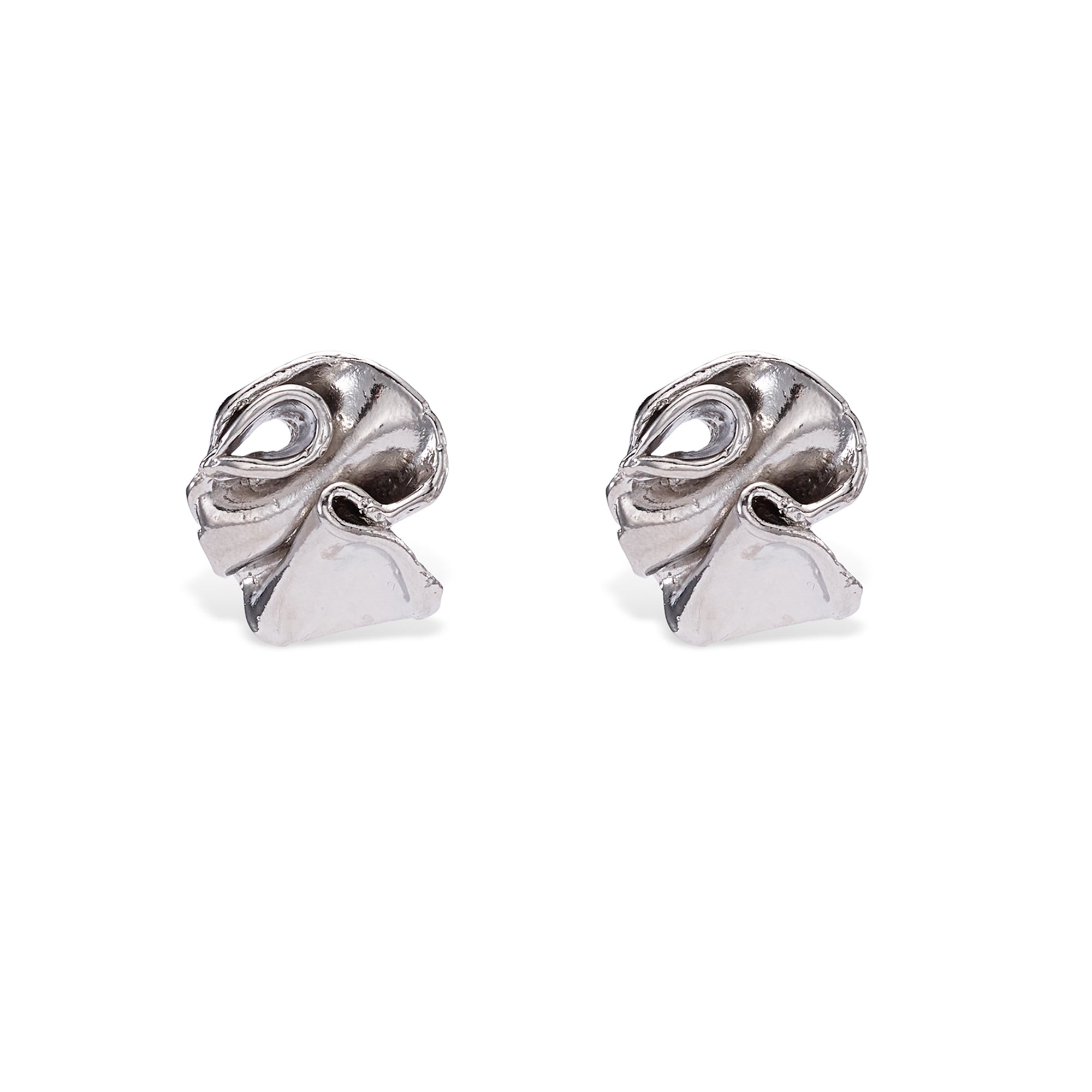 Elegant Ruffle Stud Earrings for Women - Trendy Fashion Jewelry Gift for Parties, Weddings & Daily Wear