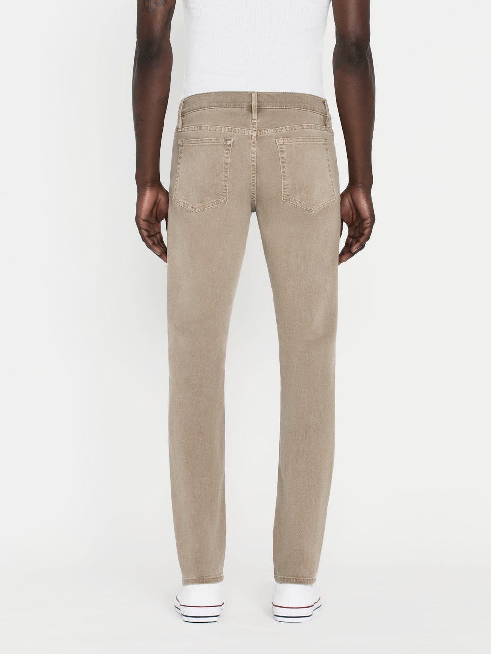 L'Homme Slim Twill Pants - Men's Stylish & Comfortable Casual Trousers for Work, Office & Everyday Wear