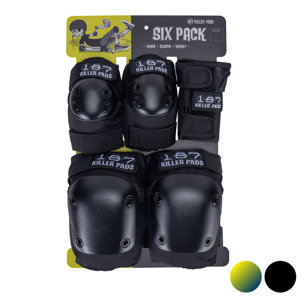 187 Triple Skate Protective Pack for Kids - Knee, Elbow & Wrist Pads Set - Youth Roller Skating Safety Gear for Outdoor & Indoor Sports