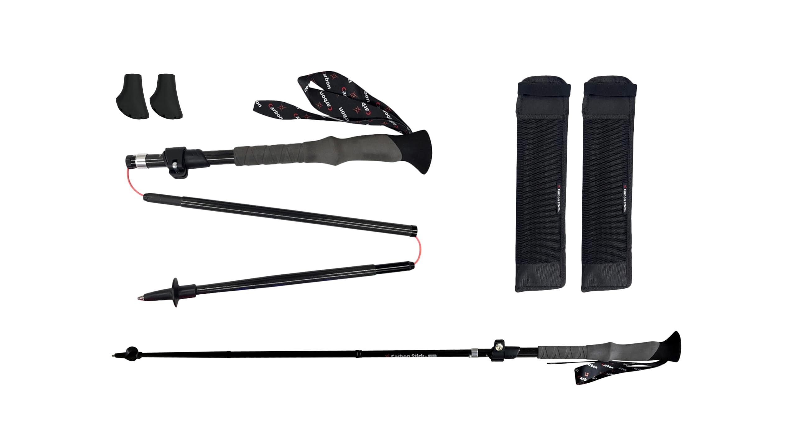 X Carbon Stick - Premium X-Pattern Interwoven Carbon Fiber Trekking Poles for Hiking, Backpacking & Mountain Climbing | Lightweight & Durable Outdoor Gear