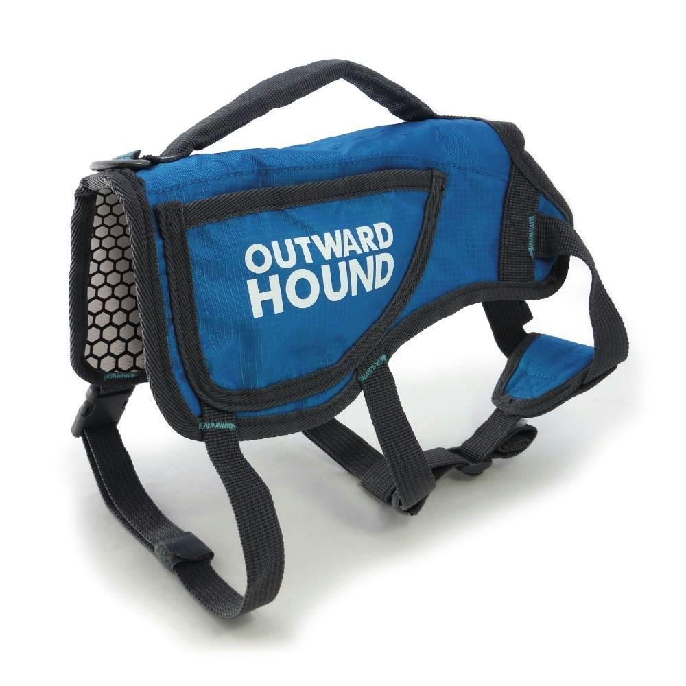 Outward Hound Kyjen 3069 ThermoVest - Heat Reflective Dog Winter Coat for Large Breeds, Blue - Insulated Vest for Cold Weather, Outdoor Adventures & Daily Walks