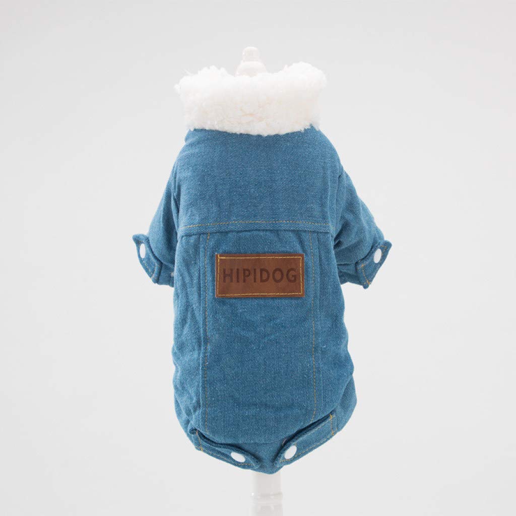 SENERY Classic Collar Fleece-Lined Dog Coat - Winter Warm Pet Jacket for Small & Medium Dogs - Water-Resistant Outerwear for Walking, Hiking & Outdoor Adventures