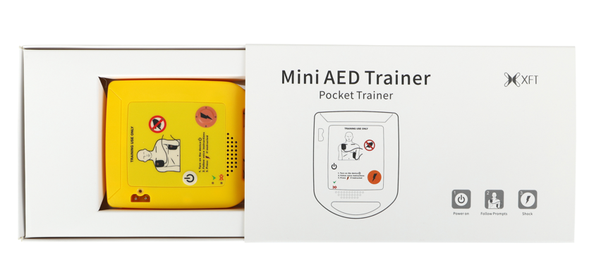 XFT Medical Mini AED Trainer Model D0009 - Portable CPR Training Device for First Aid & Emergency Preparedness - Perfect for Schools, Offices & Home Safety Kits