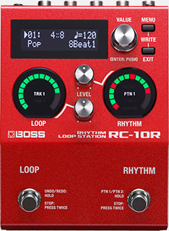 Boss RC-10R Rhythm Loop Station - Compact Guitar Looper Pedal with Built-in Drum Machine for Live Performances & Music Creation
