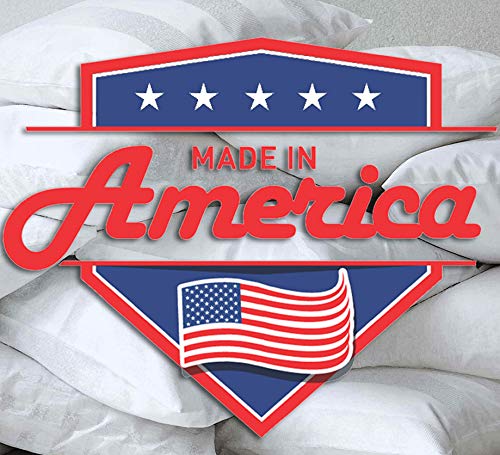 MSD 4 Pack 36x36 Inch Hypoallergenic Square Pillow Inserts - Standard White Polyester Decorative Euro Sham Stuffer for Sofa, Bed, Couch - Made in USA (Set of 4) - Machine Washable & Dryable - Perfect for Home Decor, Living Room & Bedroom Accents