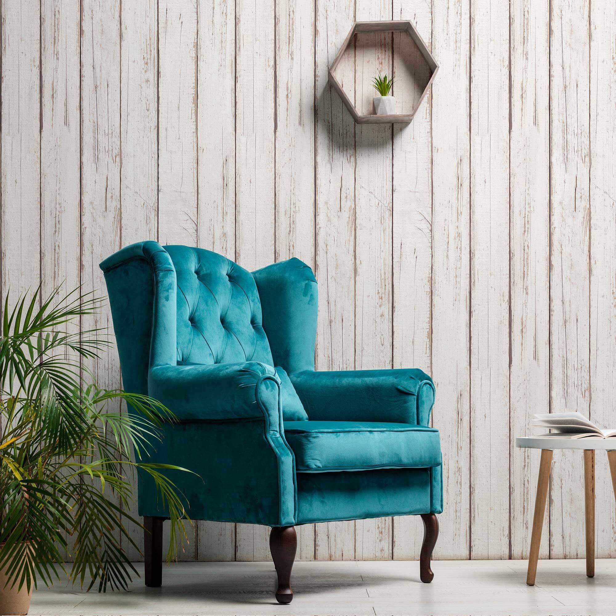 Beige Wood Peel and Stick Removable Wallpaper - Self-Adhesive Decorative Wall Covering for Bedroom, Living Room & Home Office
